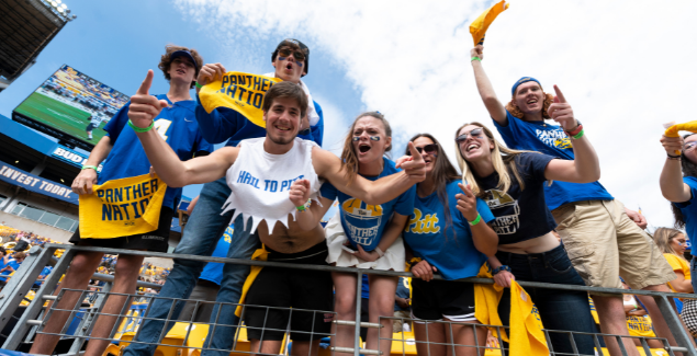 Student section at Heinz Field.