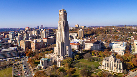 Oakland and the cathedral of learning. 